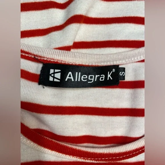 Allegra‎ K women’s striped mini T-shirt dress. Size small. - Picture 5 of 12